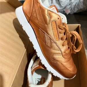 Reebok Women's Metallic Bronze Sneakers